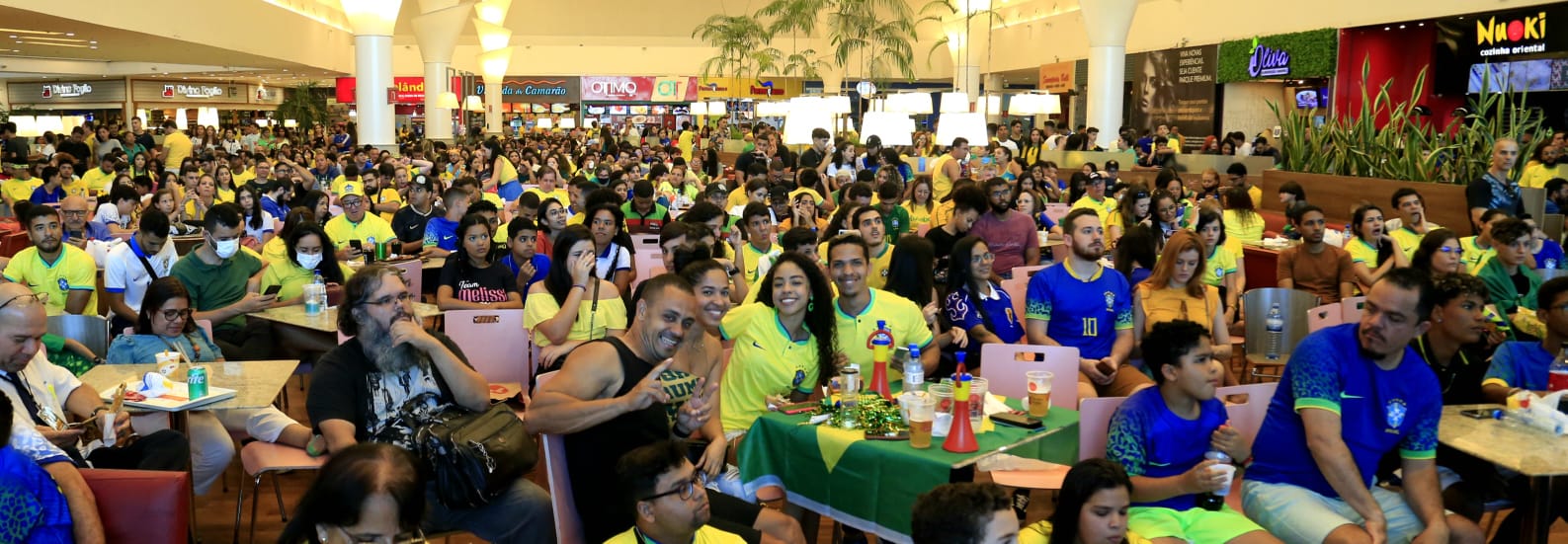 Maceioenses lotam Parque Shopping para assistir estreia da seleção