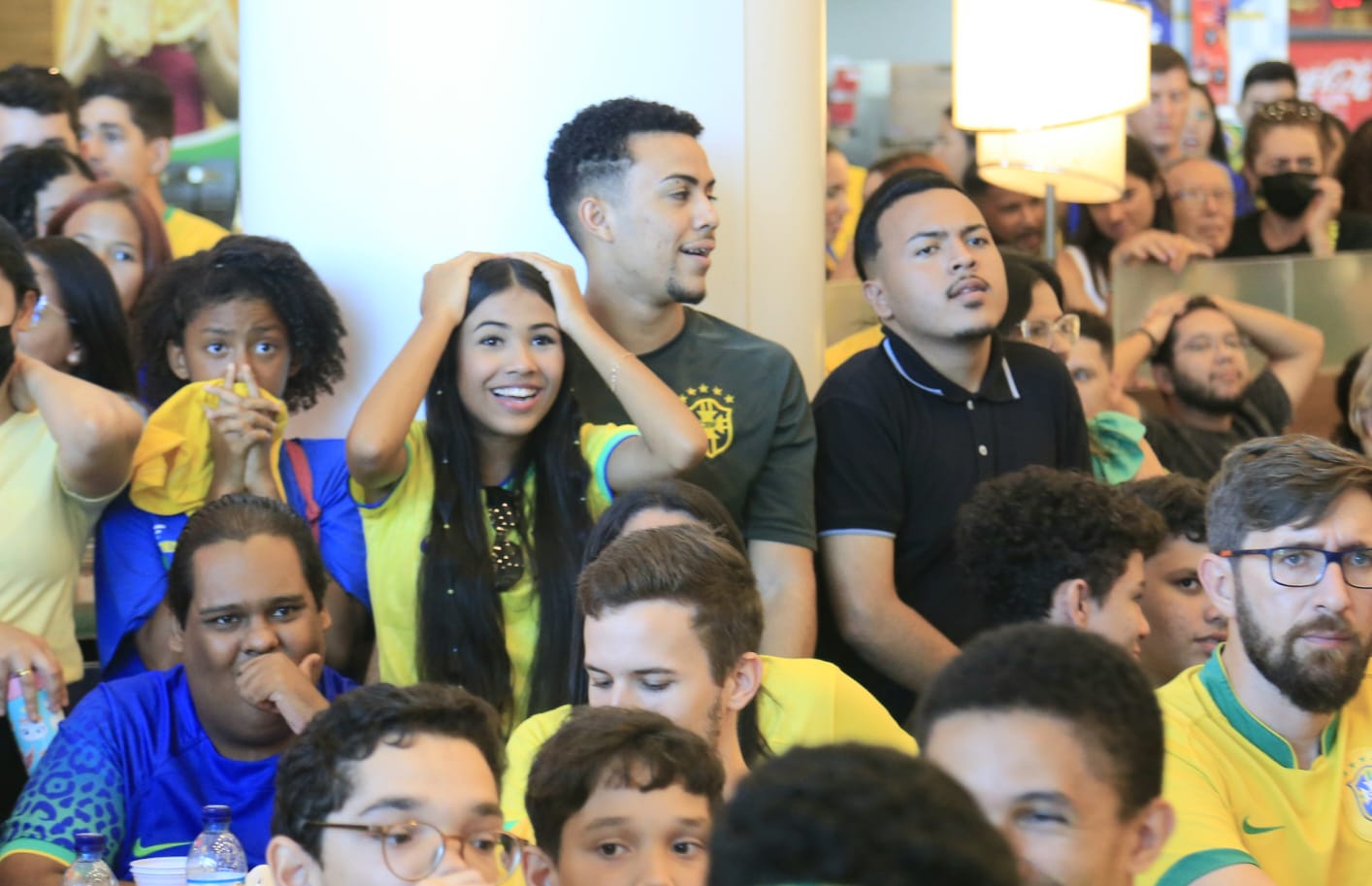 Maceioenses vestiram verde e amarelo para torcer pelo Brasil