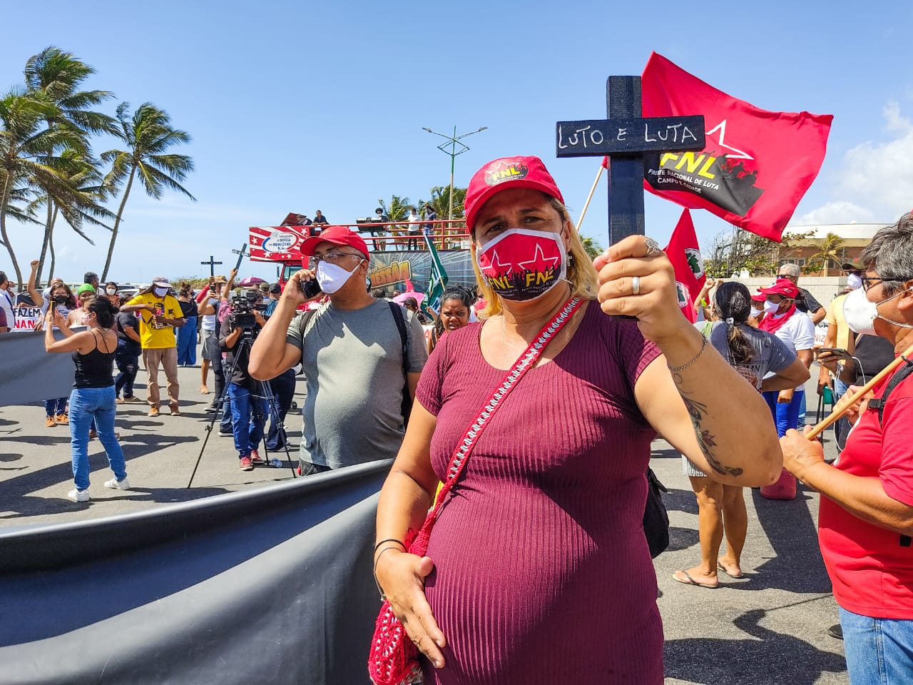 Moradores protestam contra os problemas causados pelas atividades da Braskem